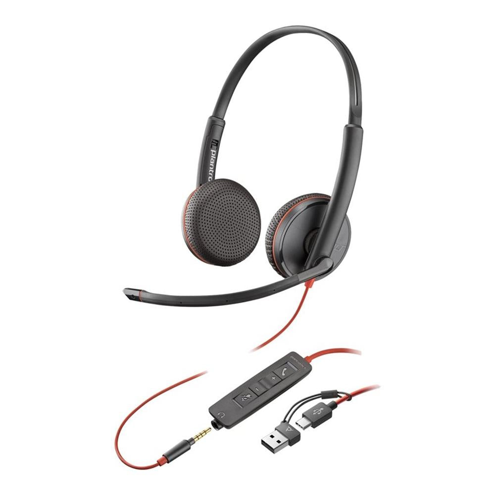 Auriculares Poly Blackwire 3225 Negro