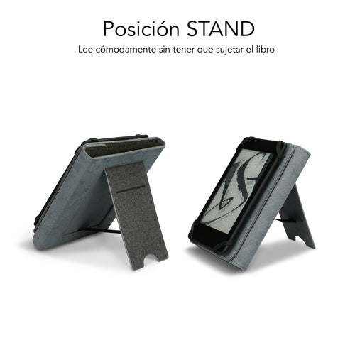 Funda Subblim Clever Ebook Case 6 Pulgadas Stand Case Gris