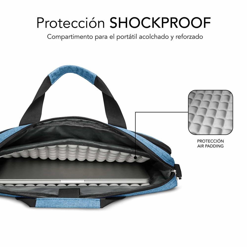 Maletin Subblim Air Padding Para Portatil 15.6 Pulgadas Azul