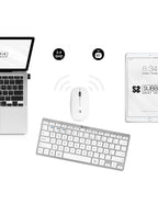 Teclado + Raton Subblim Combo Plata Portugues
