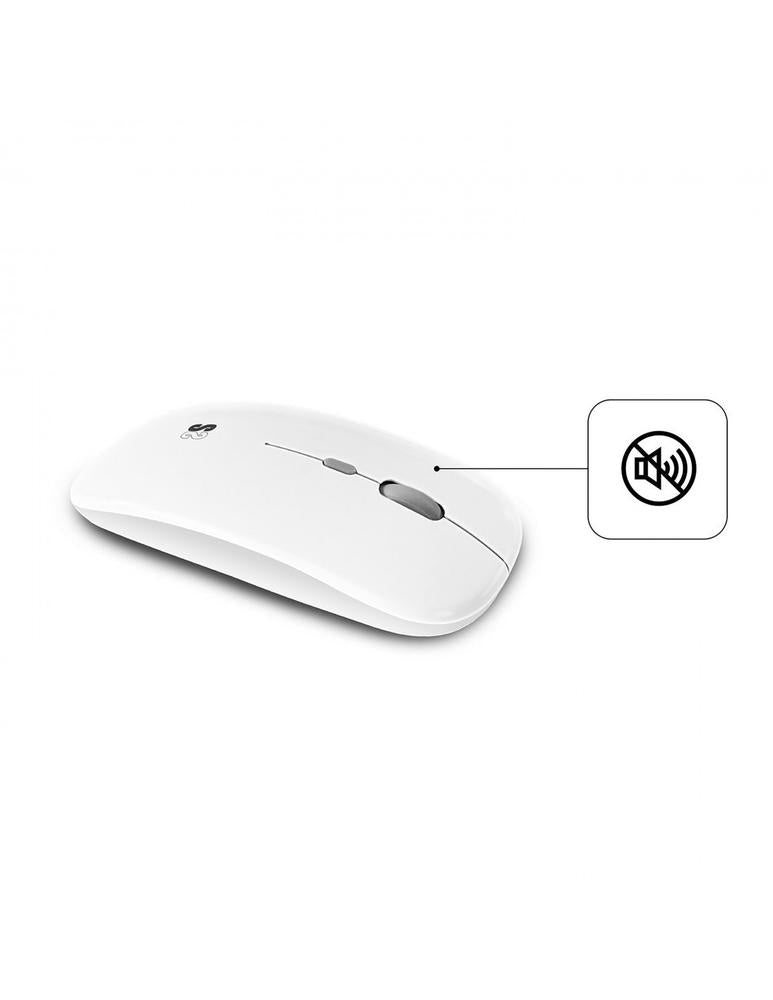 Teclado + Raton Subblim Combo Plata Portugues