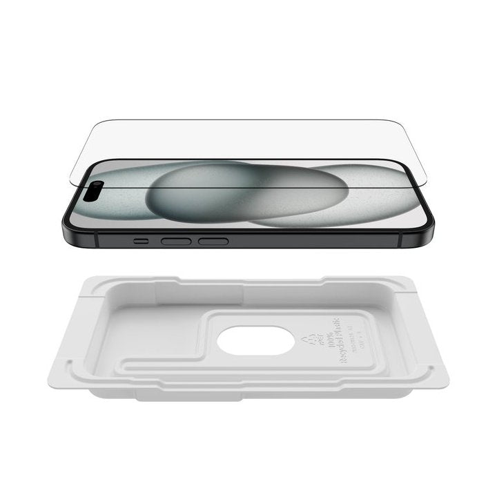 Protector De Pantalla Belkin Ova135zz Iphone 15 - 14 Pro Cristal Templado Screenforce