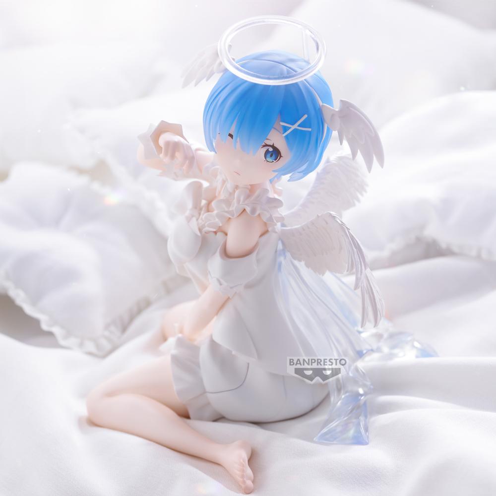 Figura Banpresto Re Zero Starting Life In Another World Relax Time Rem Sweet Angel Ver.