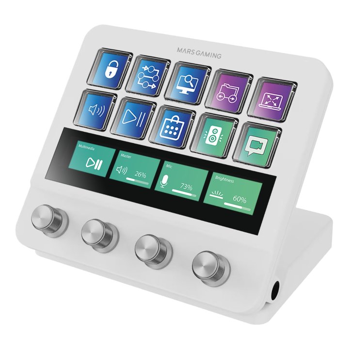 Control Deck Pro Mars Gaming Msdpro Blanco