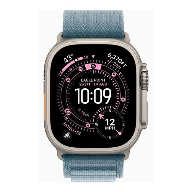 Smartwatch Apple Watch Ultra 3 gps + Cellular 49mm natural Titanium Case Blue Alpine Loop - M Hover Image