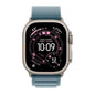 Smartwatch Apple Watch Ultra 3 gps + Cellular 49mm natural Titanium Case Blue Alpine Loop - S