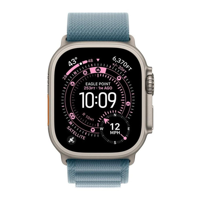 Smartwatch Apple Watch Ultra 3 gps + Cellular 49mm natural Titanium Case Blue Alpine Loop - S Hover Image
