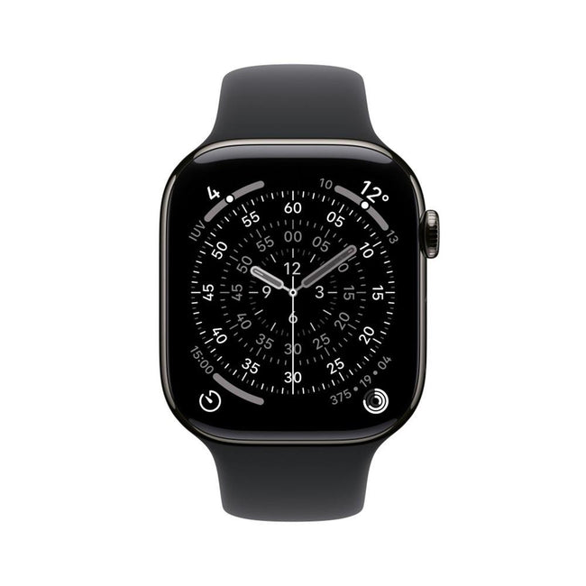 Smartwatch Apple Watch S11 gps + Cellular 46mm Natural Slate Case Black Sport Band M - L Hover Image