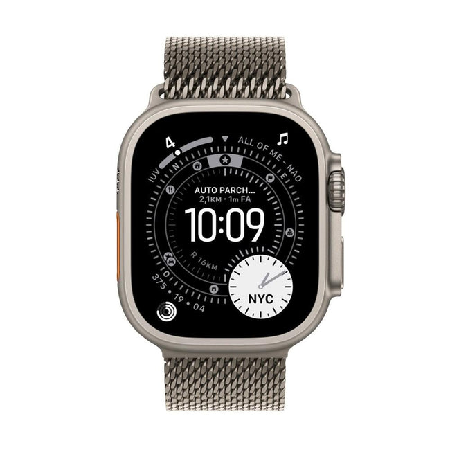 Smartwatch Apple Watch Ultra 3 gps + Cellular 49mm natural Titanium Case Natural Titanium Milanese Loop - L Hover Image