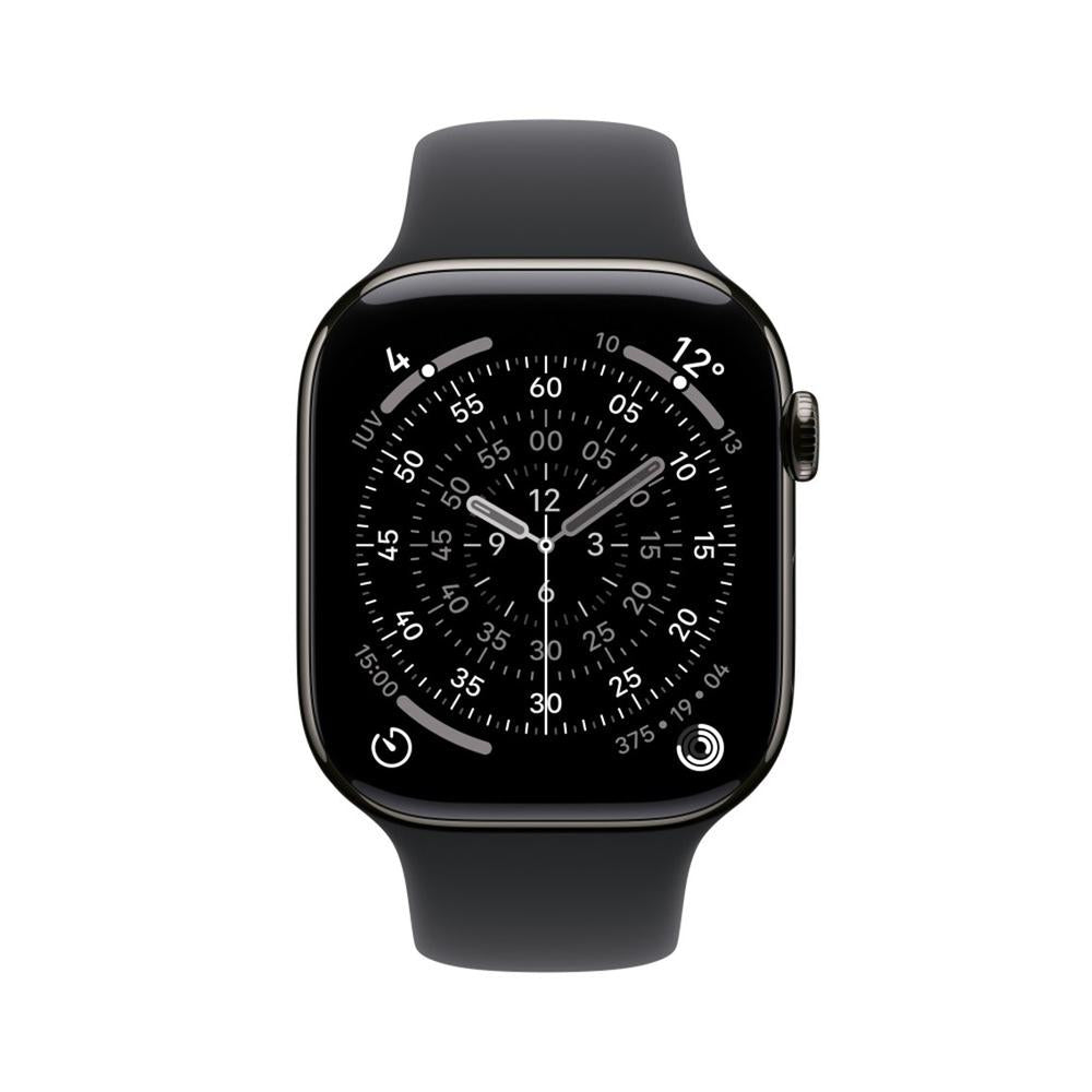 Smartwatch Apple Watch S11 gps + Cellular 42mm Slate Titanium Case Black Sport Band S - M