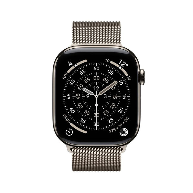 Smartwatch Apple Watch S11 gps + Cellular 46mm Natural Titanium Case Natural Milanese Loop S - M Hover Image