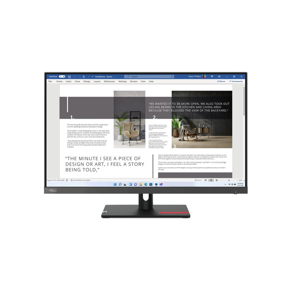 Monitor Lenovo Thinkvision S27i - 30 27 Pulgadas Fhd 100hz