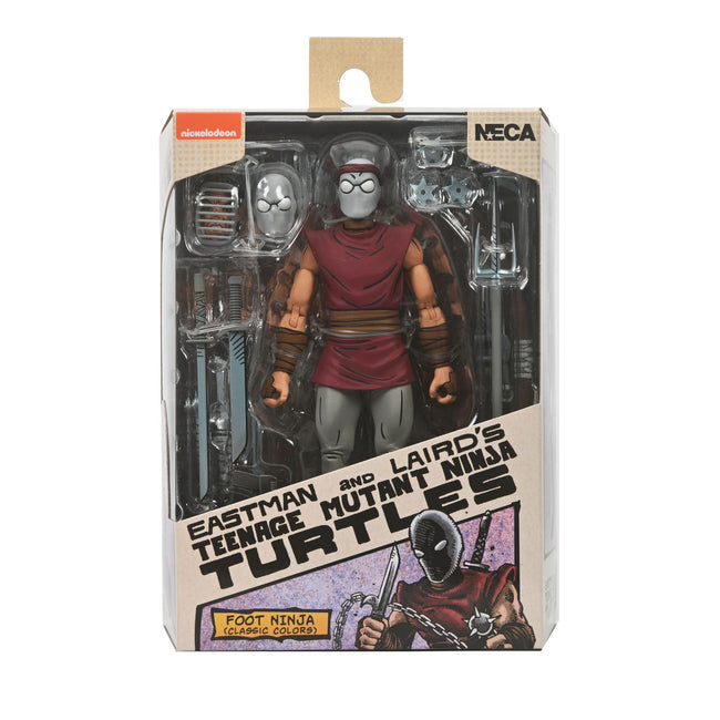 Figura Neca Teenage Mutant Ninja Turtles Mirage Comics Foot Ninja Classic Colors Scale Action 18cm Hover Image