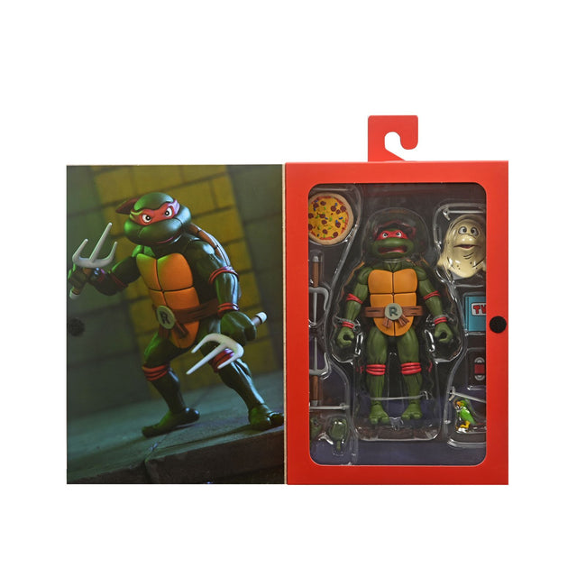 Figura Neca Teenage Mutant Ninja Turtles Cartoon Ultimate Raphael Vhs Scale Action 18cm Hover Image