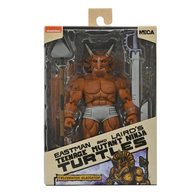 Figura Neca Teenage Mutant Ninja Turtles Mirage Comics Triceraton Gladiator Scale Action 18cm Hover Image