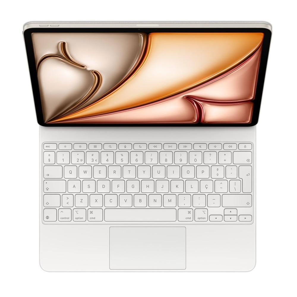 Teclado Apple Magic Keyboard Para Ipad Air 13 Pulgadas Blanco Portugues