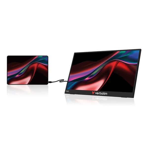 Monitor Led Portatil 15.6 Pulgadas Verbatim Ips - Fhd - Hdmi - 60hz - 10ms - Vesa 75x75 - Tactil