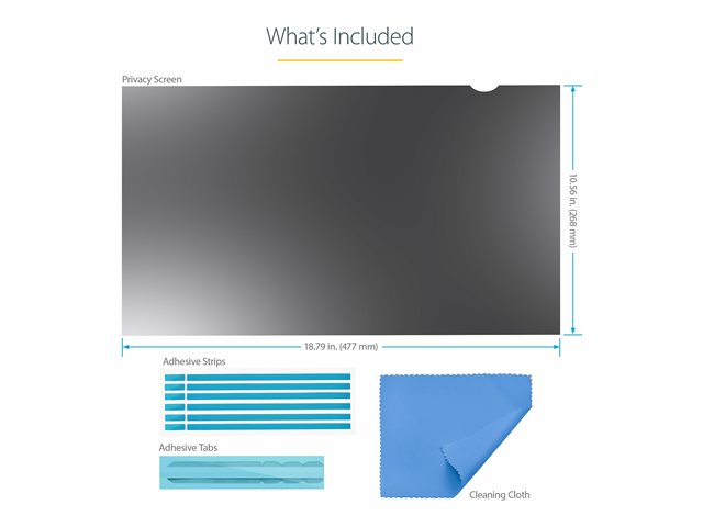 Filtro De Privacidad Universal Startech Para Monitor 21.5 Pulgadas