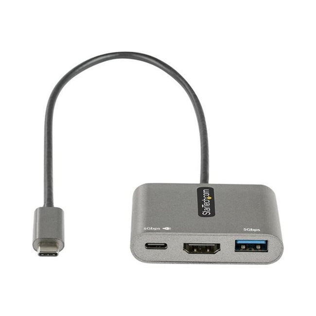 Adaptador Usb Tipo C A Usb Tipo C - Usb Tipo A - Hdmi Startech Macho - Hembra - Gris Hover Image