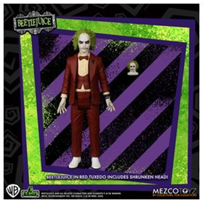 Figura Mezco Toyz Beetlejuice 5 Points Beetlejuice Red Tux 9.5cm Hover Image