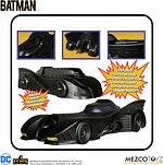 Figura Mezco Toyz Dc Universe Batman 1989 5 Points Batmobile 9.5cm