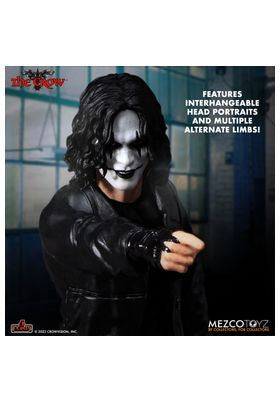 Set 2 Figuras Mezco Toyz The Crow 5 Points The Crow Deluxe 10cm