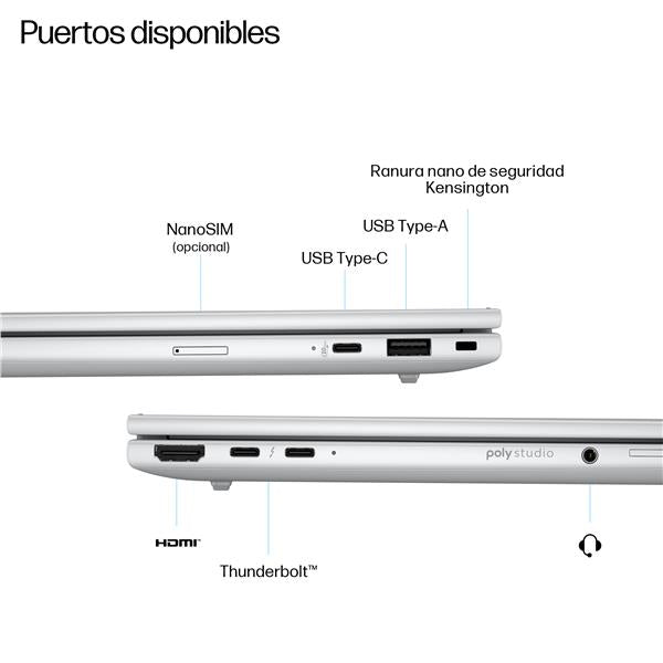 Portatil Hp Elitebook 8 14 Pulgadas G1i Ai U5 - 226v 16gb - Ssd 512gb - W11p