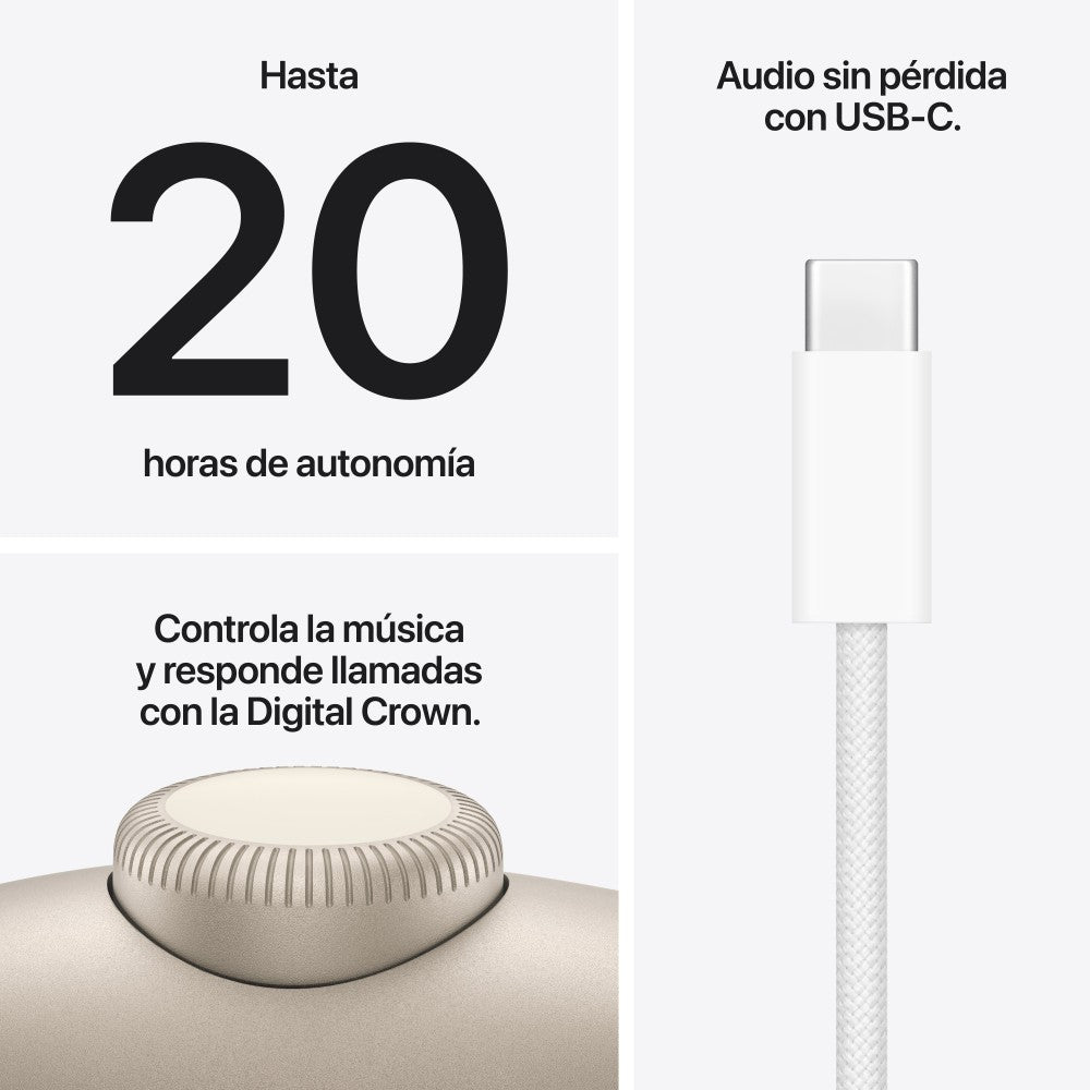 Auriculares Apple Airpods Max 2 Inalambrico Starlight