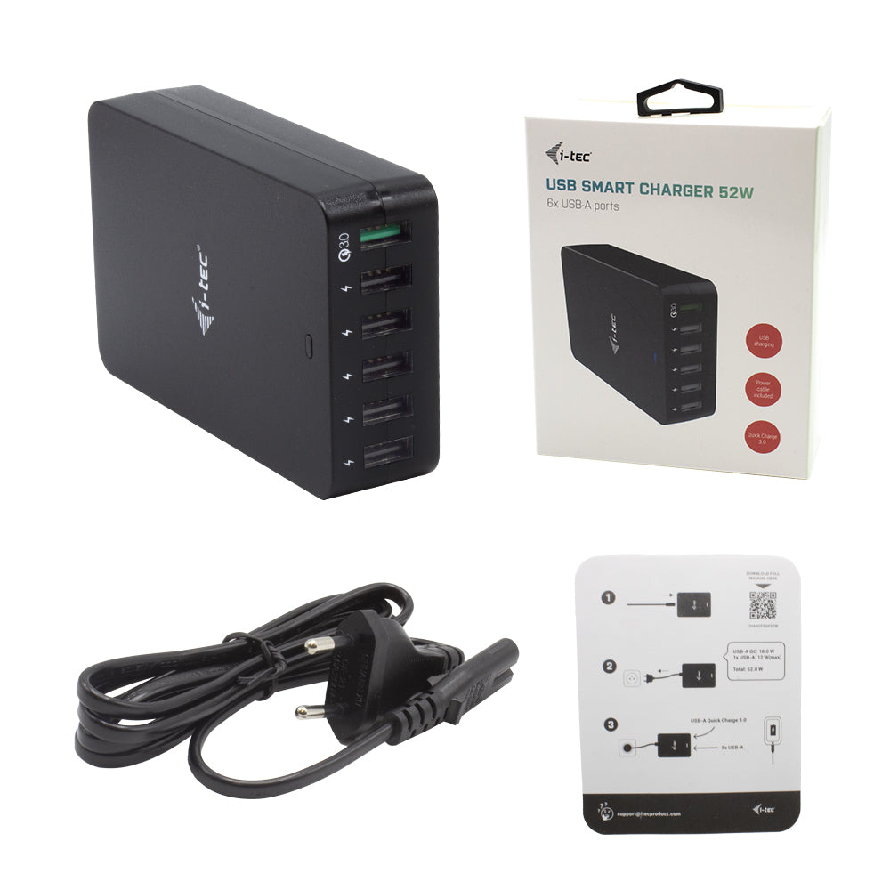 Cargador I - Tec 52w 6x Usb Tipo A