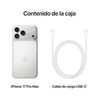 Telefono Movil Smartphone Apple Iphone 17 Pro Max 6.9 Pulgadas - 256gb Rom - Silver Reacondicionado