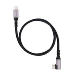 Cable Nanocable Usb - C 3.2 Gen2 Acodado 100w 1m