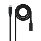 Cable Prolongador Nanocable Usb - C 3.2 Gen2x2 100w C - M - H 1.5m Alargador