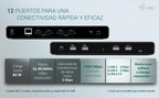 Docking Station I - Tec 12 En 1 + Cargador Universal 85w