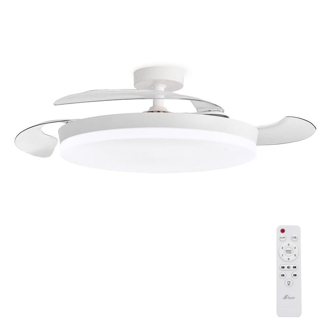 3nod - Ventilador De Techo Con Luz Led Concept Ova Motor Dc 6 Velocidades Control Remoto. Hover Image
