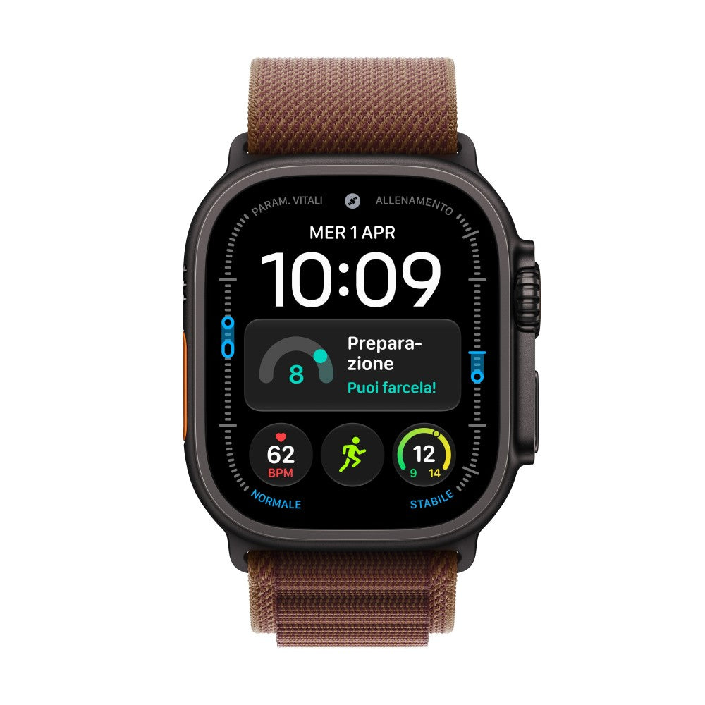 Smartwatch Apple Watch U4 Gps+cell 49mm Black Titanium Case With Burgundy Alpine Loop M