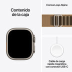 Smartwatch Apple Watch U4 Gps+cell 49mm Natural Titanium Case With Desert Alpine Loop M