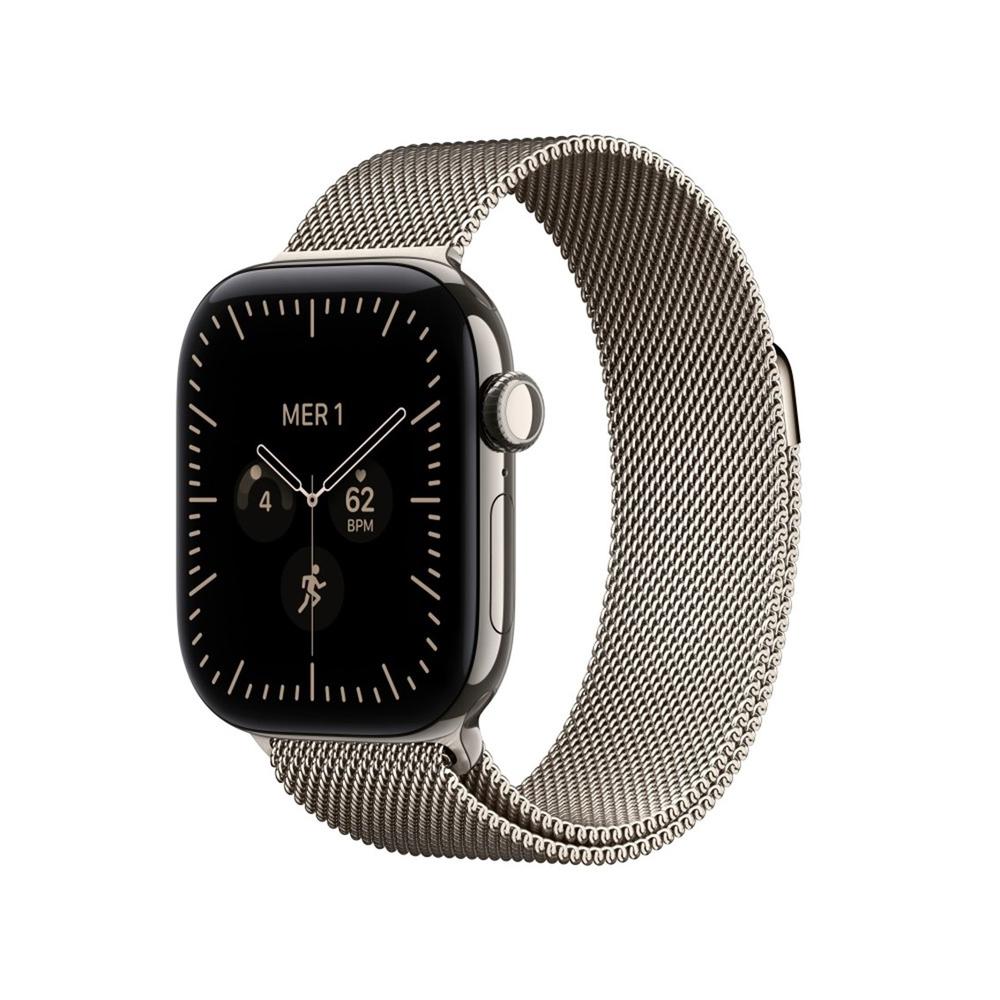 Smartwatch Apple Watch S12 Gps + Cell 42mm Natural Titanium Milanese Loop