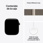 Smartwatch Apple Watch S12 Gps + Cell 42mm Natural Titanium Milanese Loop