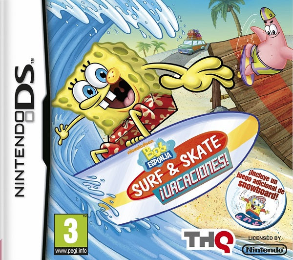 Bob Esponja Surf & Skate vacaciones! (3dsxl/3ds/2ds) Nintendo DS Hover Image