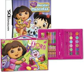 Dora Explorada: Rescatan Mascotas + Estuche Pinturas (3dsxl/3ds/2ds) Nintendo DS Hover Image