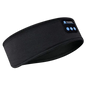 Diadema Elástica con Auriculares Bluetooth Negro