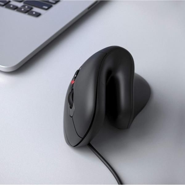Mouse Vertical Equip Ergonomico Usb-c & Usb-a 6 Botones 7200dpi Color Negro