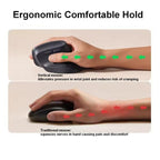 Mouse Equip Wireless Ergonomico 245120 1600dpi 6 Botones Dual Mode