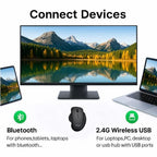 Mouse Equip Wireless 245121 1600dpi 6 Botones 2.4ghz Bt Dual Mode