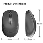 Mouse Equip Wireless 245122 1600dpi 4 Botones Color Negro