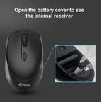 Mouse Equip Wireless 245122 1600dpi 4 Botones Color Negro