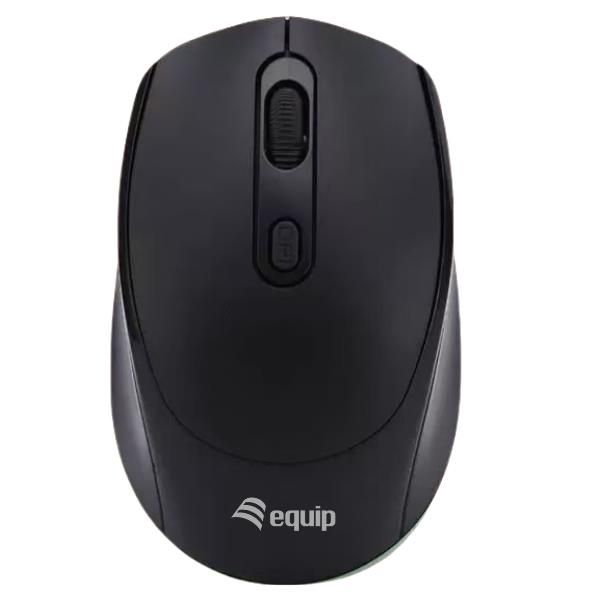 Mouse Equip Wireless 245122 1600dpi 4 Botones Color Negro