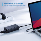 Cargador Usb Ewent Para Portatil - Usb Tipo C - 65w - Negro