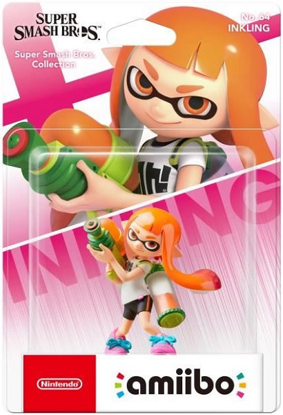 Figura Amiibo S. Smash Bros: Inkling Chica Hover Image