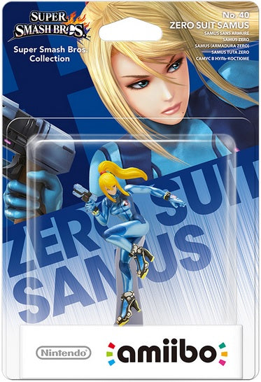 Figura Amiibo S. Smash Bros: Zero Suit Samus Hover Image